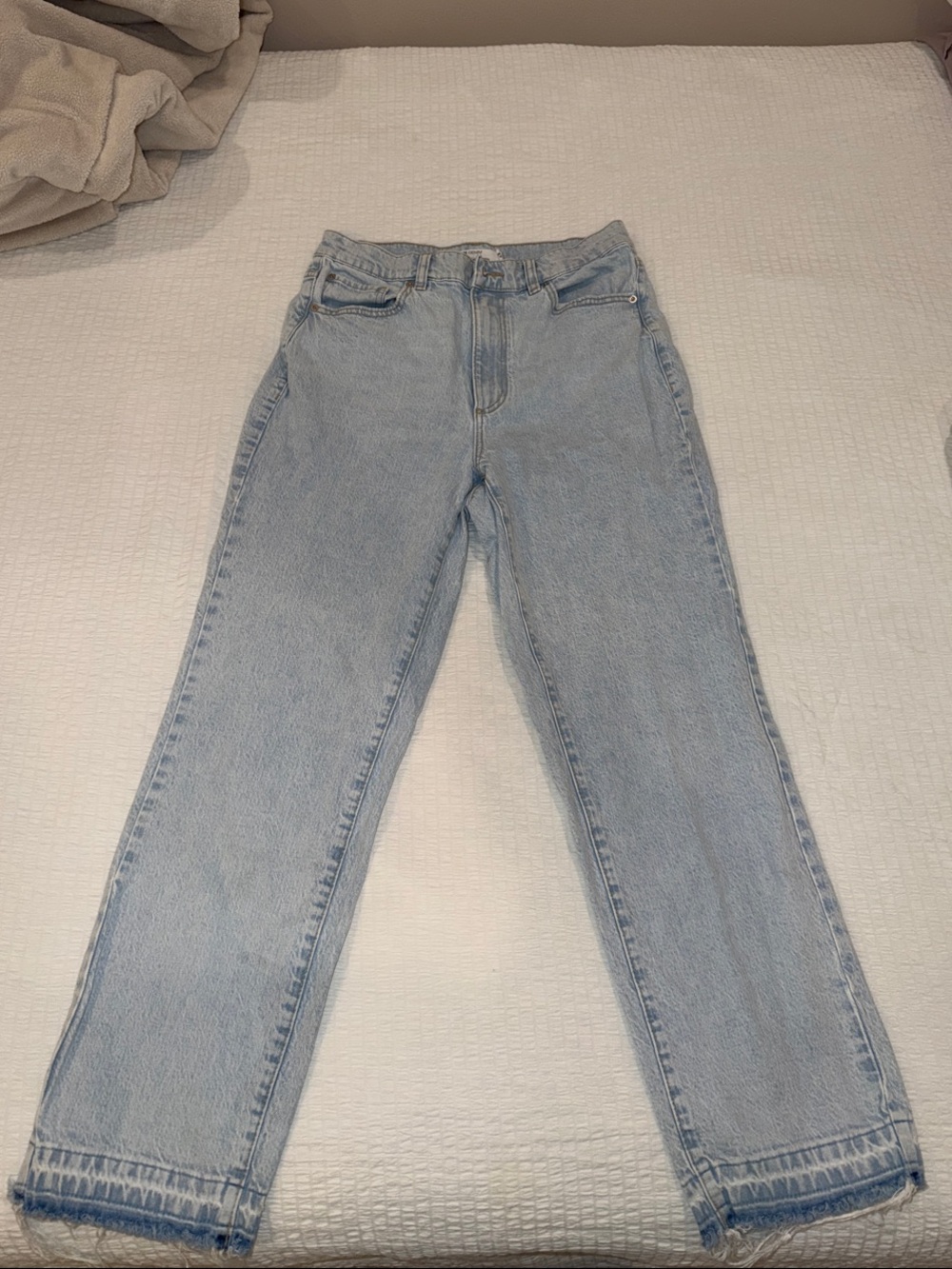 Garage Light Blue Straight Leg Jeans